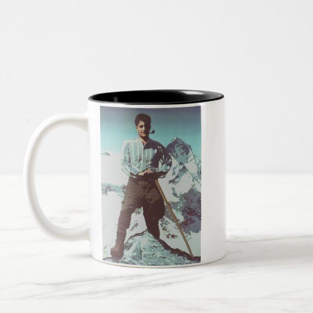 Blessed Pier Giorgio Frassati Two-Tone Coffee Mug (Left)