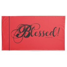 Blessed! Pillow Case Set (Red)
