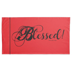 Blessed! Pillow Case Set (Red)