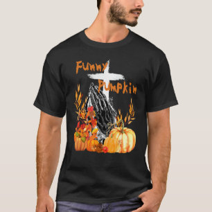 Blessed Pumpkin Fall Thanksgiving Christian God Pr T-Shirt