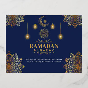 Blessed Ramadan Collection- the Spirit of Ramadan Foil Holiday Postcard