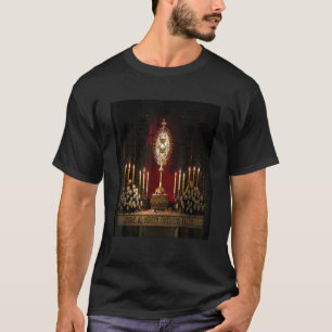 Blessed Sacrament In Monstrance Catholic Christian T-Shirt