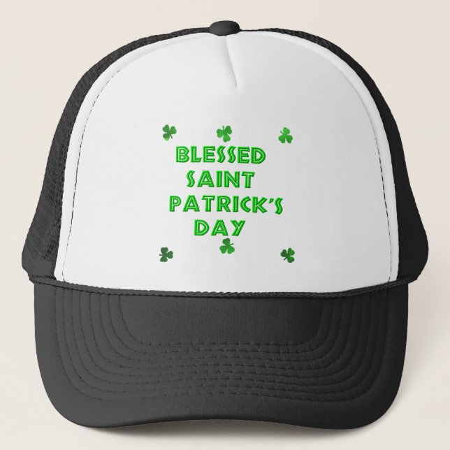 Blessed Saint Patrick's Day (2) Trucker Hat (Front)