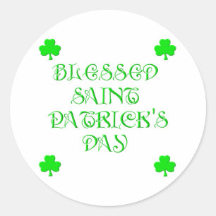 Blessed Saint Patrick's Day (3) Classic Round Sticker