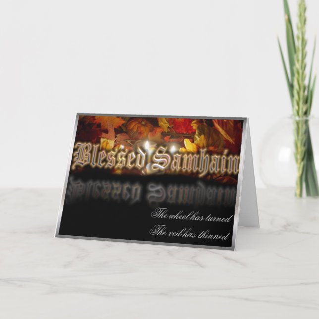 Blessed Samhain Holiday Card (Front)
