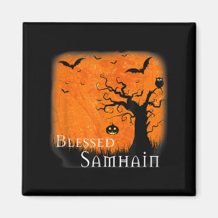 Blessed Samhain Wiccan Celtic Pagan Halloween Witc Magnet