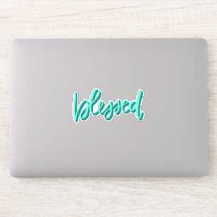 Blessed -  scripted hand lettered word