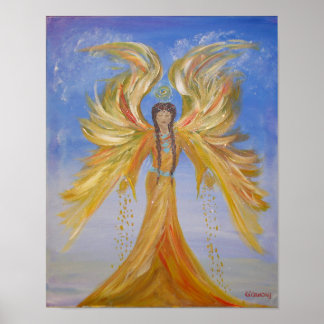 Blessed Seraphim Mother Angel Poster
