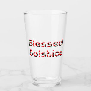 Blessed Solstice Glass
