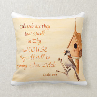 Blessed Sparrow Scripture Verse Pillow