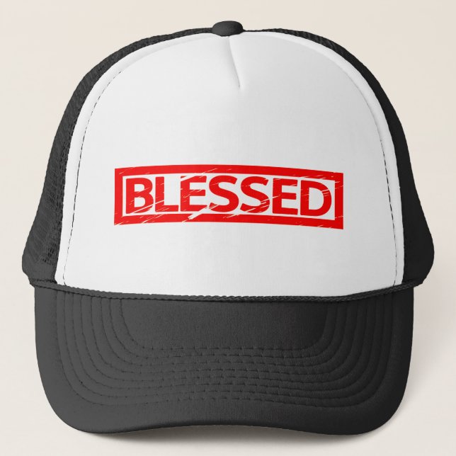 Blessed Stamp Trucker Hat (Front)