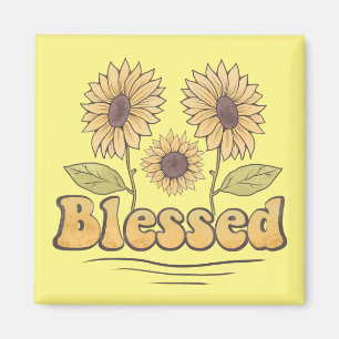 Blessed Sunflowers  Magnet