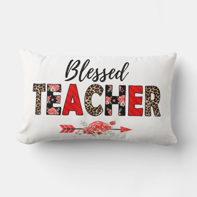 Blessed Teacher Lumbar Cushion (Front)