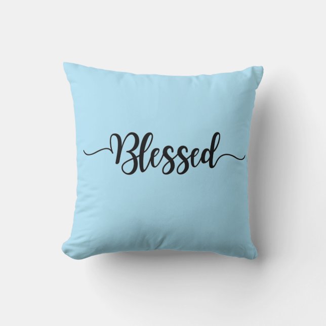 Blessed Throw Pillow (Front)