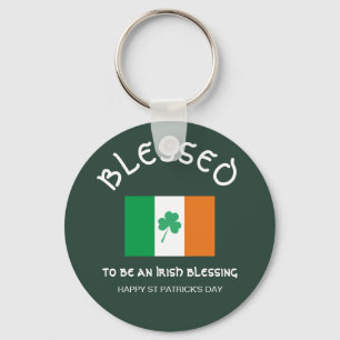 BLESSED TO BE A BLESSING Irish Flag Key Ring