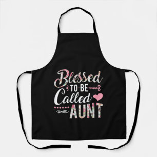 Blessed To Be Called Aunt Floral Women Gift Apron