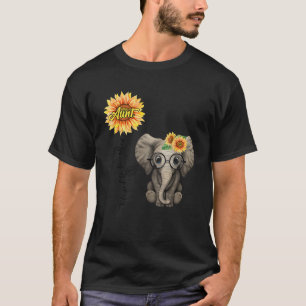 Blessed To Be Called Aunt Hippie Elephant Aunt Gi T-Shirt
