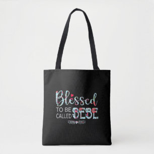 Blessed To Be Called Bebe Christmas Tote Bag
