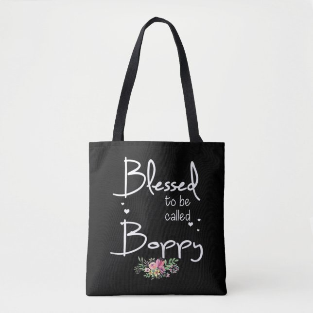 Blessed to be called Boppy Colourful - Grandma Xma Tote Bag (Front)