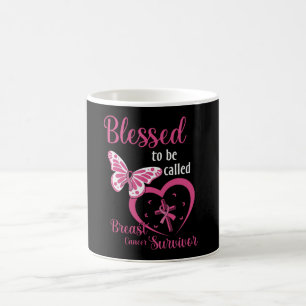 Blessed To Be Called Breast Cancer Survivor Faith Coffee Mug