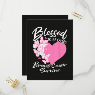 Blessed to Be Called Breast Cancer Survivor Invitation Postcard