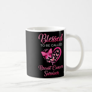 Blessed To Be Called Breast Cancer Survivor Pink B Coffee Mug