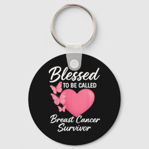 Blessed To Be Called Breast Cancer Survivor Pink B Key Ring