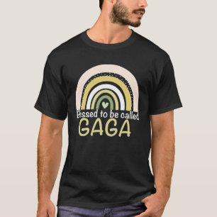Blessed To Be Called Gaga Boho Rainbow Mother s Da T-Shirt