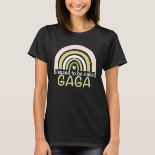 Blessed To Be Called Gaga Boho Rainbow Mother s Da T-Shirt