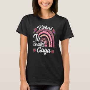 Blessed To Be Called Gaga Cute Rainbow For Mothers T-Shirt