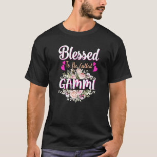 Blessed To Be Called Gammi Floral Womens Gammi Mot T-Shirt