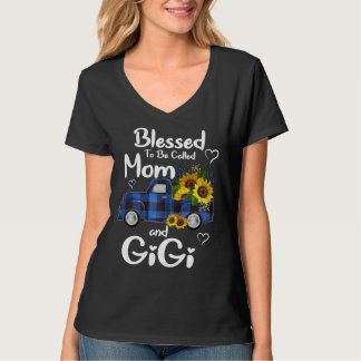 Blessed To Be Called Gigi And Yaya Sunflower Lover T-Shirt