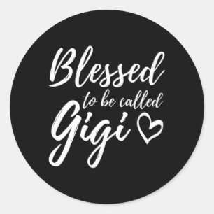 Blessed To Be Called Gigi Classic Round Sticker
