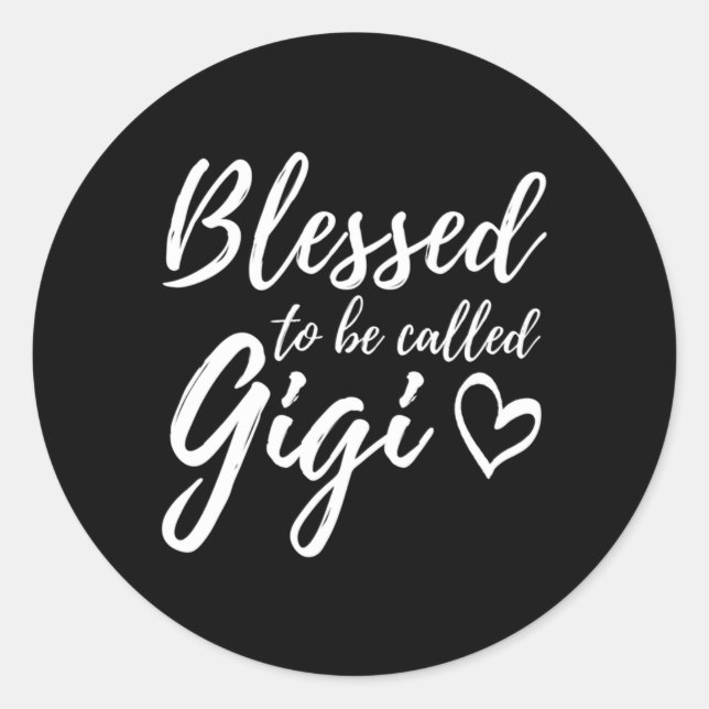 Blessed To Be Called Gigi Classic Round Sticker (Front)