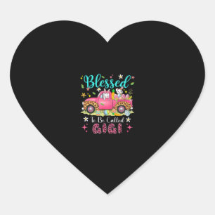 Blessed To Be Called Gigi Easter Bunnies Chocolate Heart Sticker
