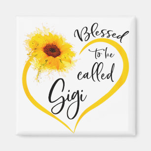 Blessed To Be Called gigi Sunflower Gifts Magnet