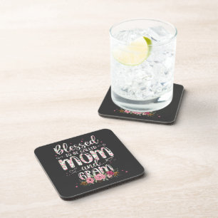 Blessed To Be Called Gram Flower Lovers  Coaster
