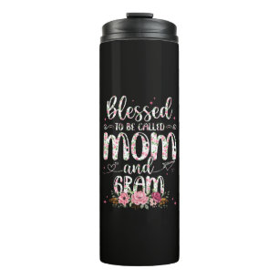 Blessed To Be Called Gram Flower Lovers Thermal Tumbler