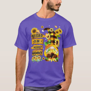 Blessed To Be Called Grammy Fall Gnome Sunflowers  T-Shirt