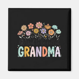 Blessed to be called grandma flowers mother's day magnet