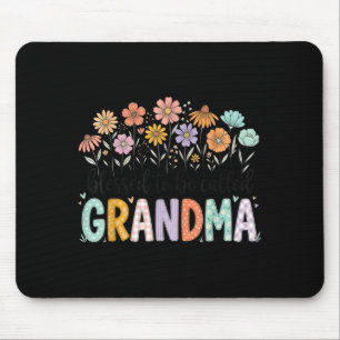 Blessed to be called grandma flowers mother's day mouse pad