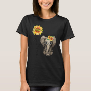 Blessed To Be Called Grandma Hippie Elephant Mothe T-Shirt
