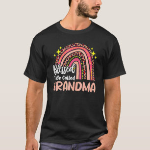 Blessed To Be Called Grandma Mother's Day Rainbow T-Shirt