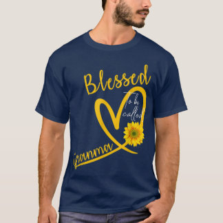 Blessed To Be Called Granma Heart Sunflower Mother T-Shirt
