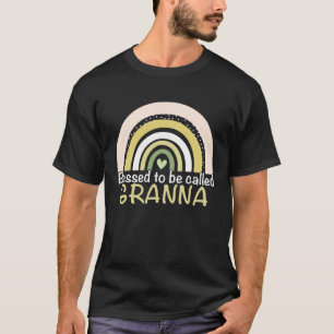 Blessed To Be Called Granna Boho Rainbow Mother s  T-Shirt