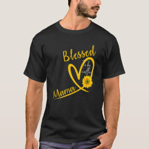 Blessed To Be Called Mama Heart Sunflower Mother's T-Shirt