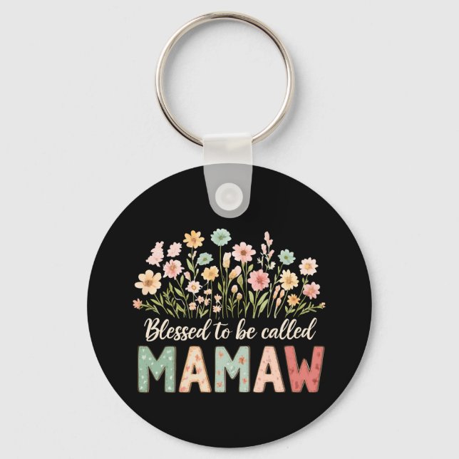 Blessed to be called Mamaw Key Ring (Front)