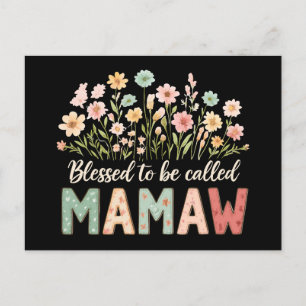 Blessed to be called Mamaw Postcard