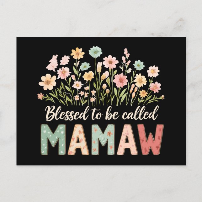 Blessed to be called Mamaw Postcard (Front)