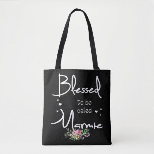 Blessed to be Called Mamie Cute Daisy Flower Xmas Tote Bag